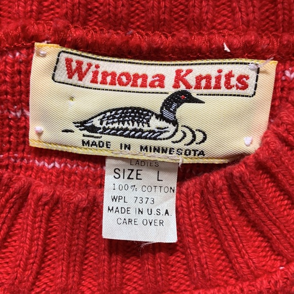 Winona Knits Vintage Crew Neck Sweater. Size L. - Picture 2 of 3